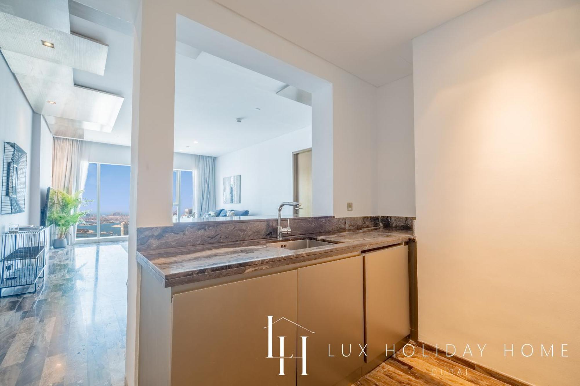Lux - Lavish Suite With Full Palm Jumeirah View 1 두바이 외부 사진