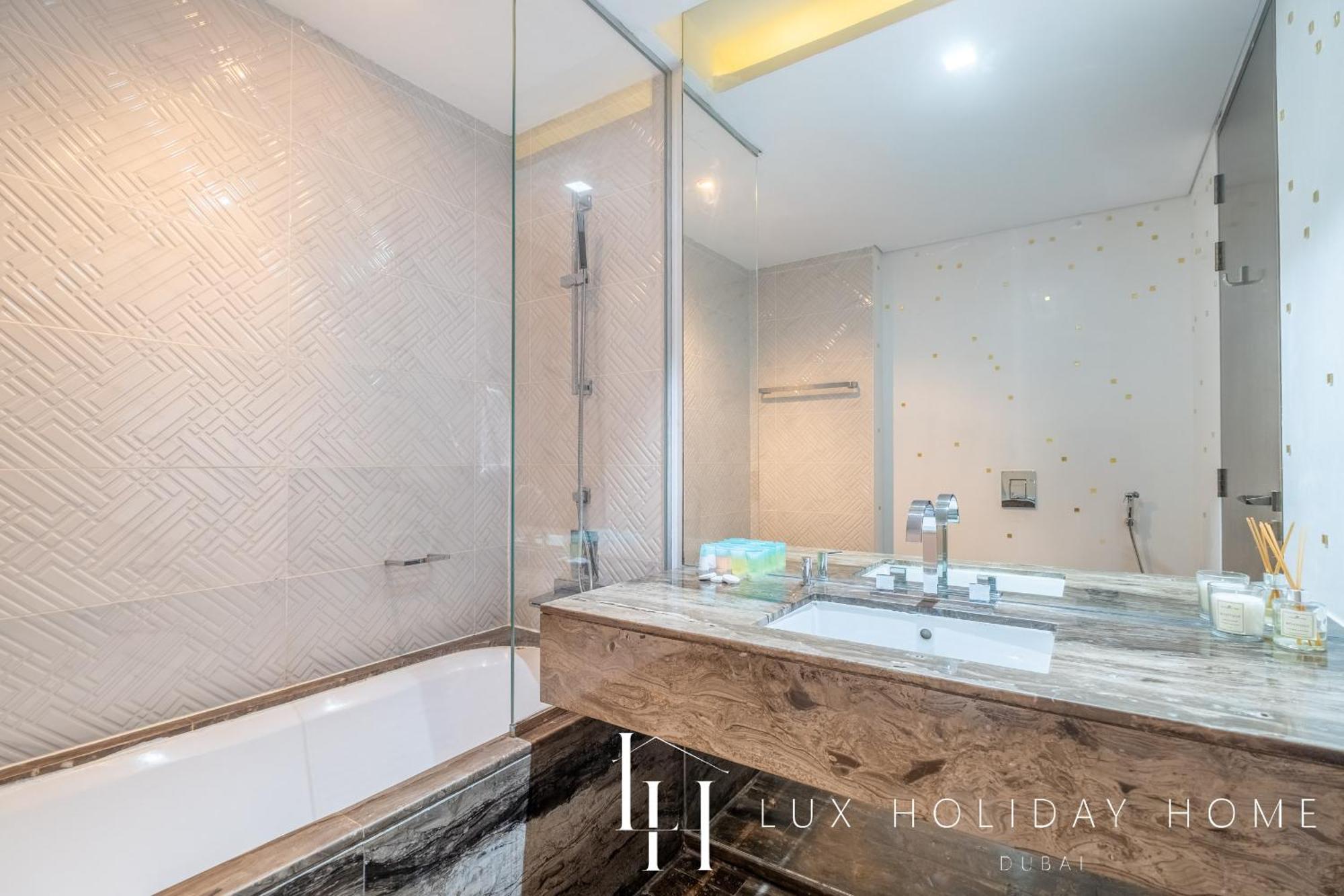 Lux - Lavish Suite With Full Palm Jumeirah View 1 두바이 외부 사진