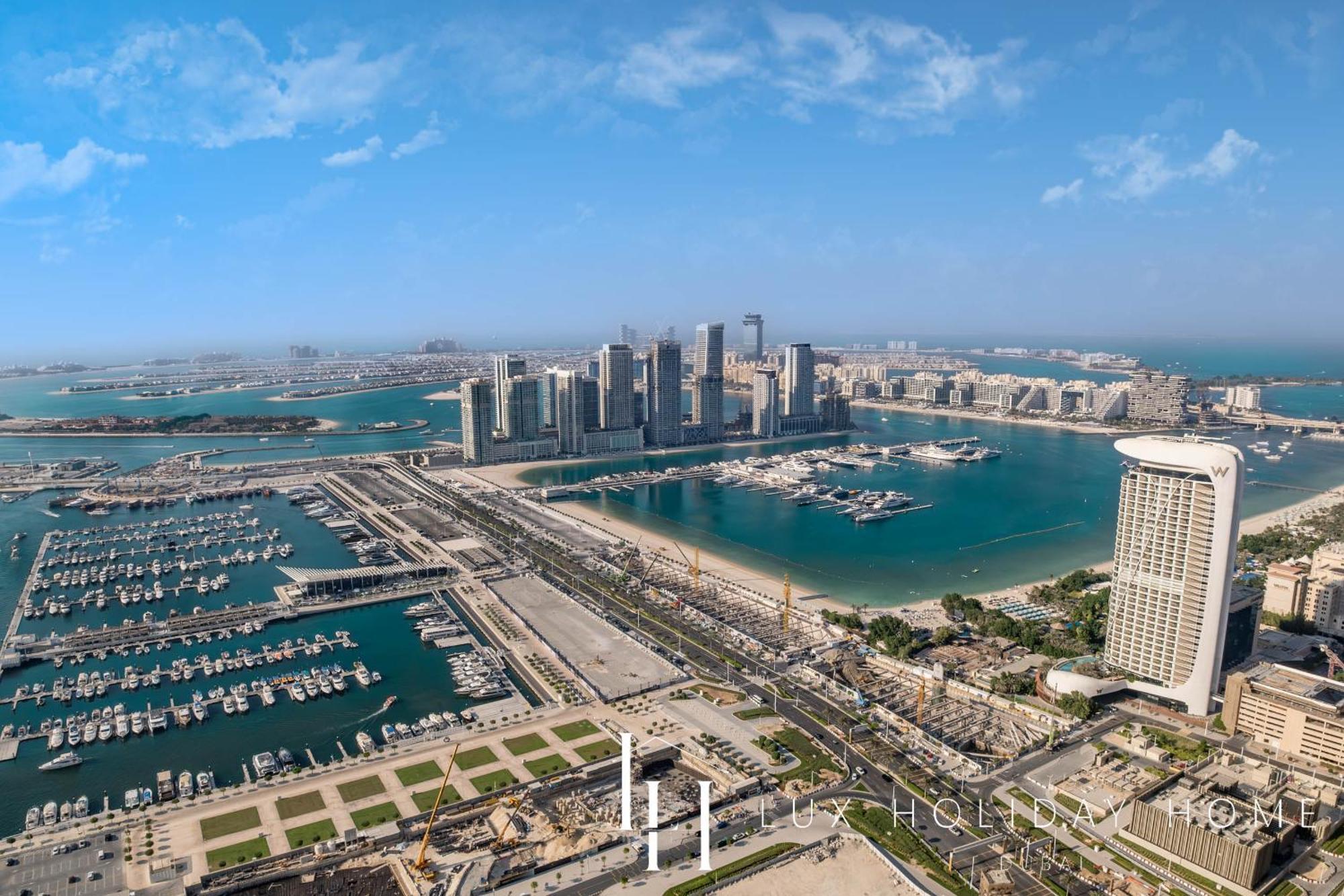 Lux - Lavish Suite With Full Palm Jumeirah View 1 두바이 외부 사진