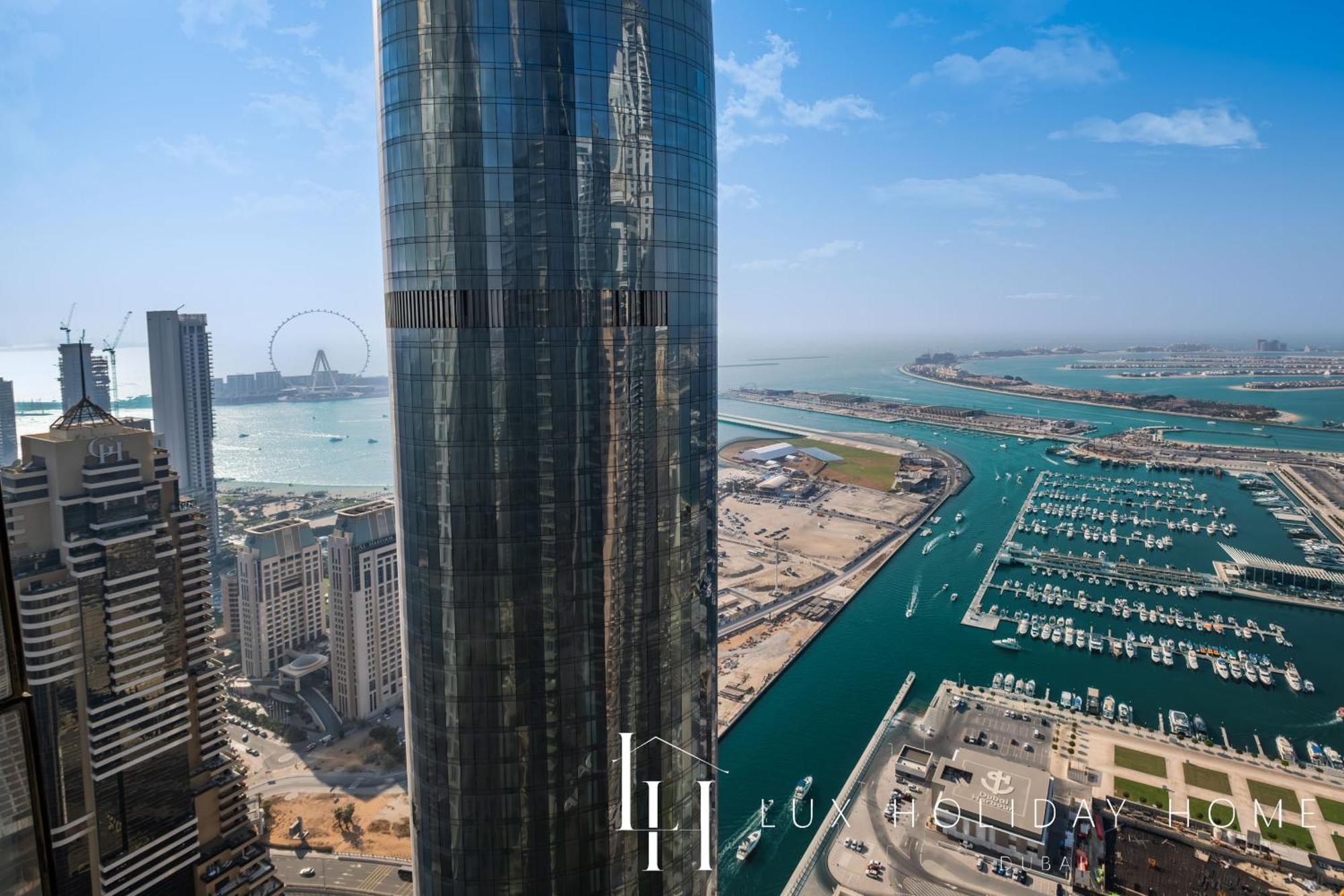 Lux - Lavish Suite With Full Palm Jumeirah View 1 두바이 외부 사진