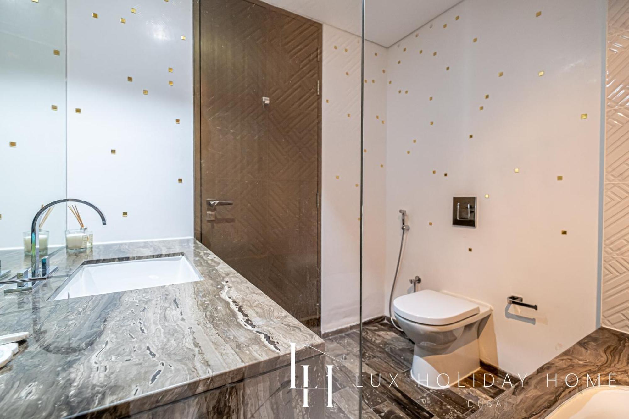 Lux - Lavish Suite With Full Palm Jumeirah View 1 두바이 외부 사진