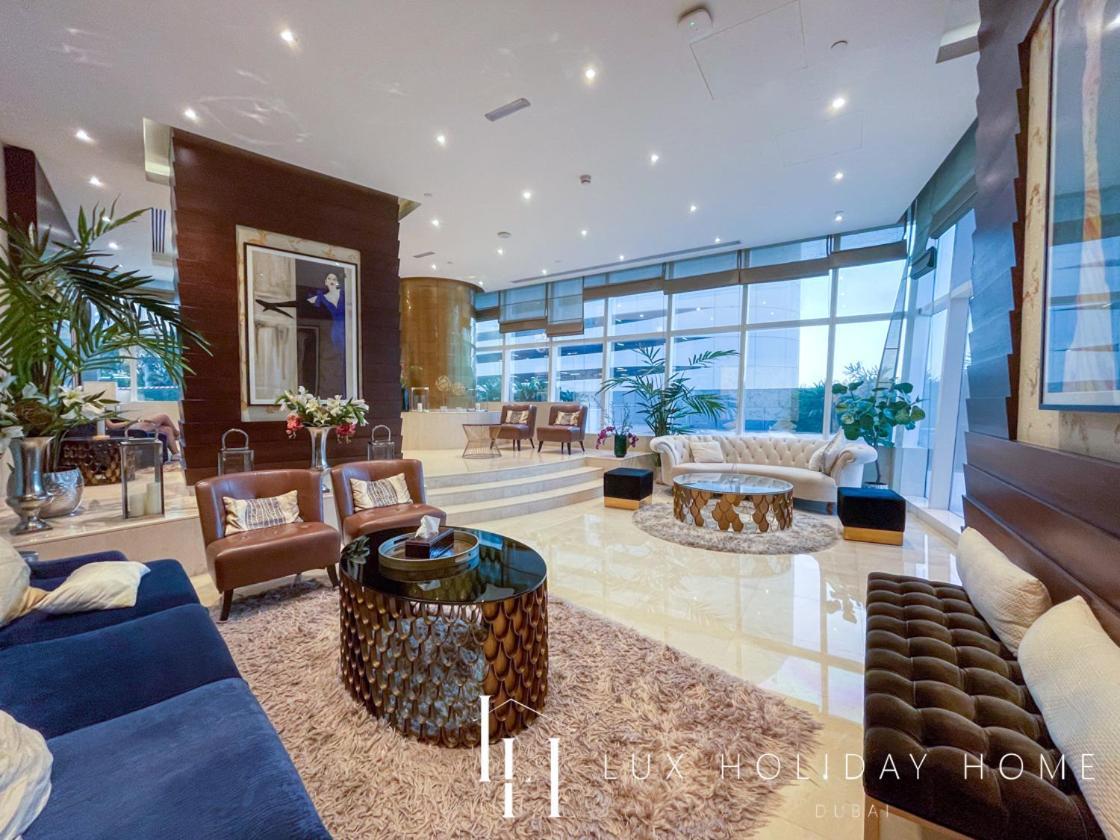 Lux - Lavish Suite With Full Palm Jumeirah View 1 두바이 외부 사진