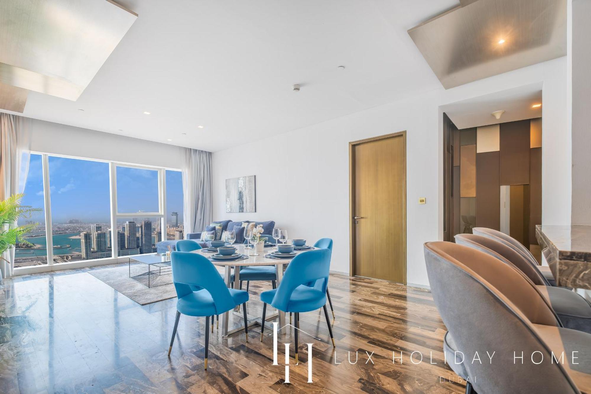 Lux - Lavish Suite With Full Palm Jumeirah View 1 두바이 외부 사진