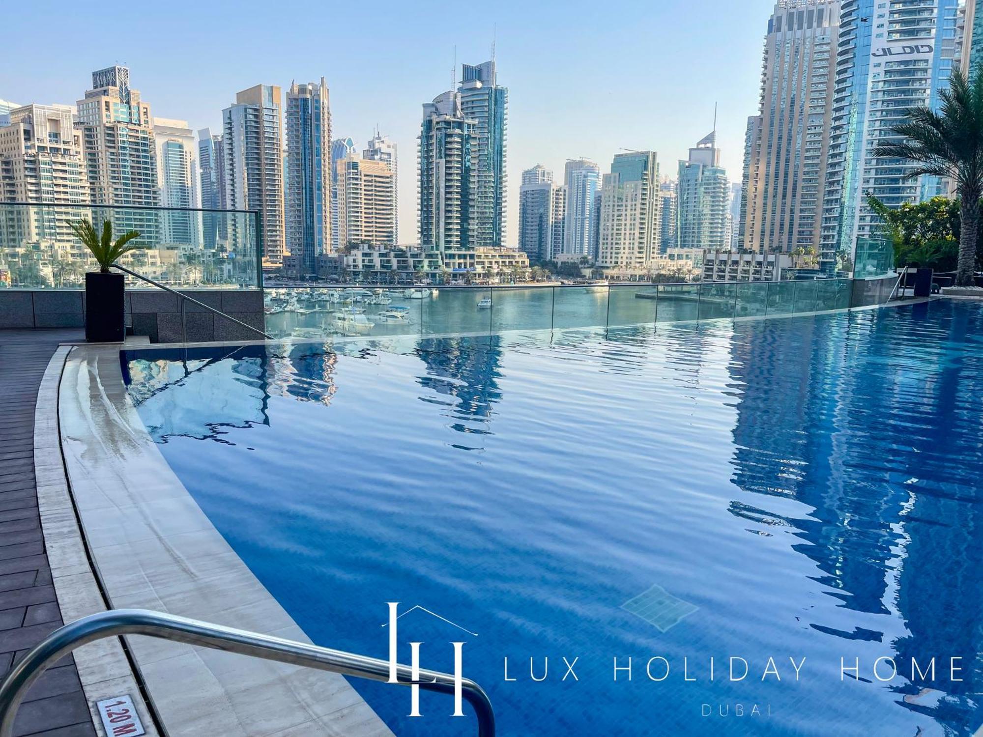 Lux - Lavish Suite With Full Palm Jumeirah View 1 두바이 외부 사진
