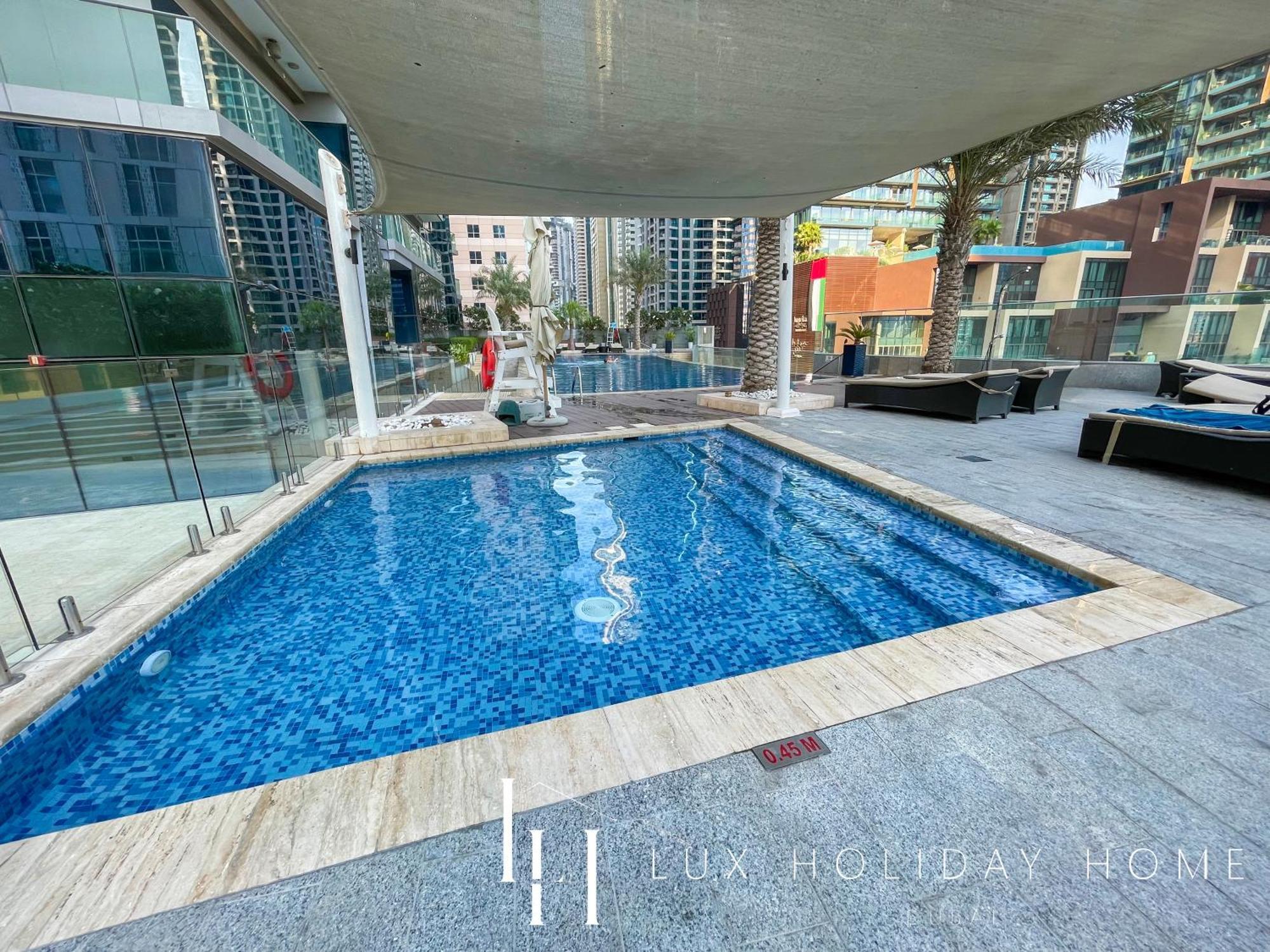 Lux - Lavish Suite With Full Palm Jumeirah View 1 두바이 외부 사진